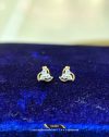 3 Stone Diamond Earrings
